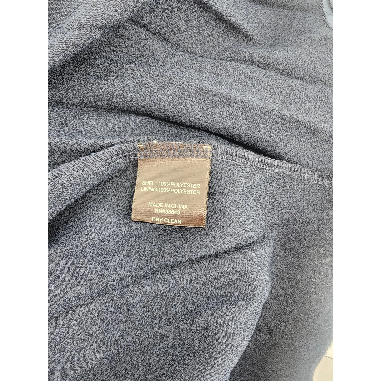 Sam Edelman Navy Blue Pleated One Shoulder Dress Women's Size 6 - Image 7