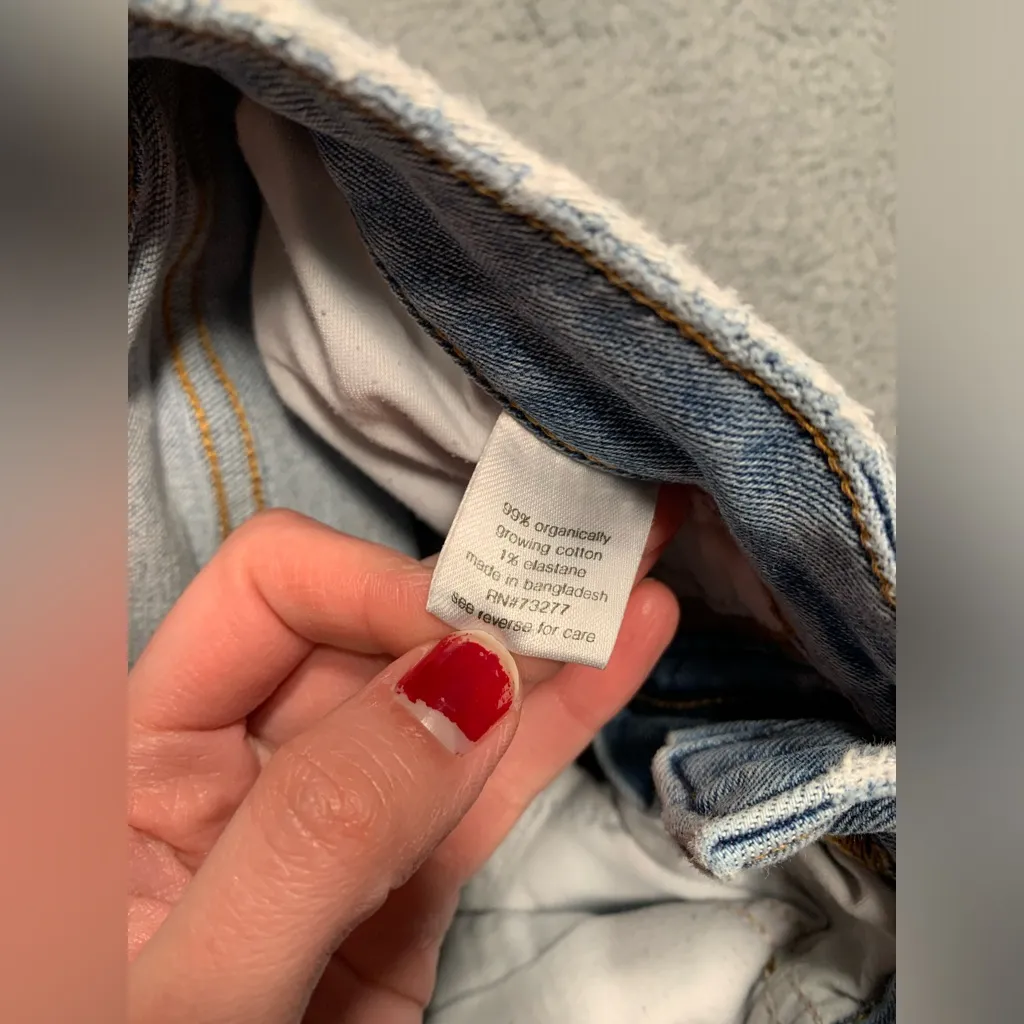 Elizabeth and James Distressed Light Blue high rise skinny ankle Jeans 0-25 - Image 7