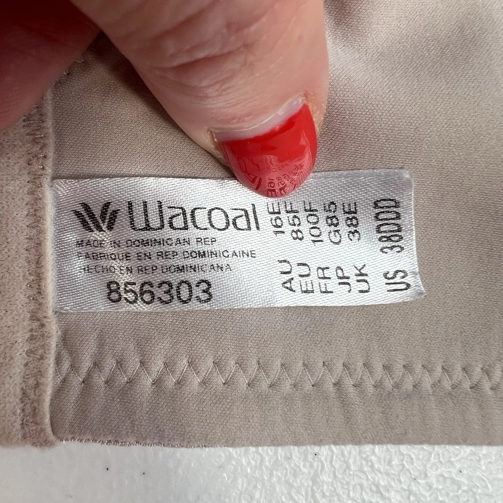 Wacoal 38DDD Back Appeal Wirefree Contour Bra 856303 Beige Full Coverage Lift - Image 12