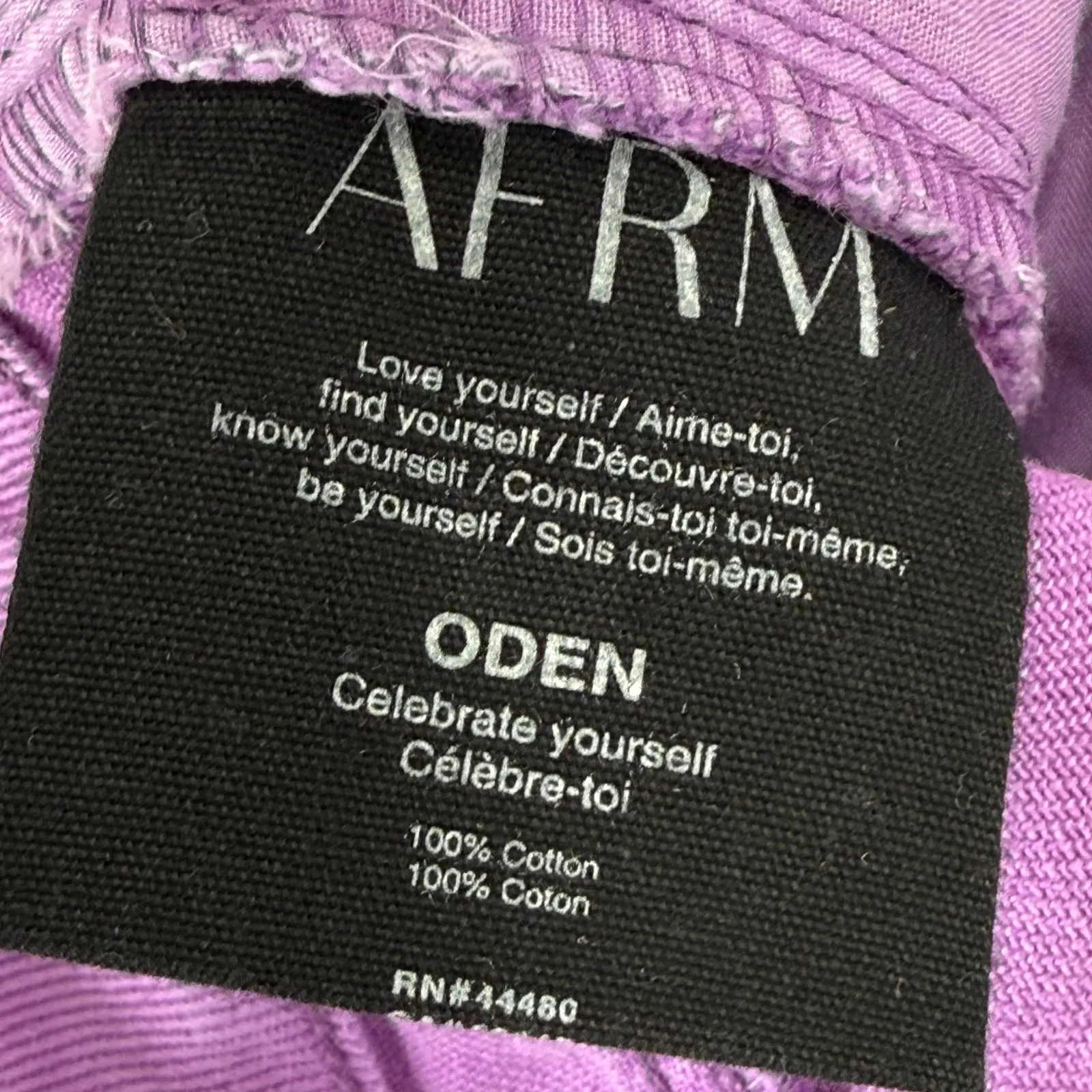 AFRM ODEN Deep Lavender Wide Leg Jeans Size 27 Purple - Image 9