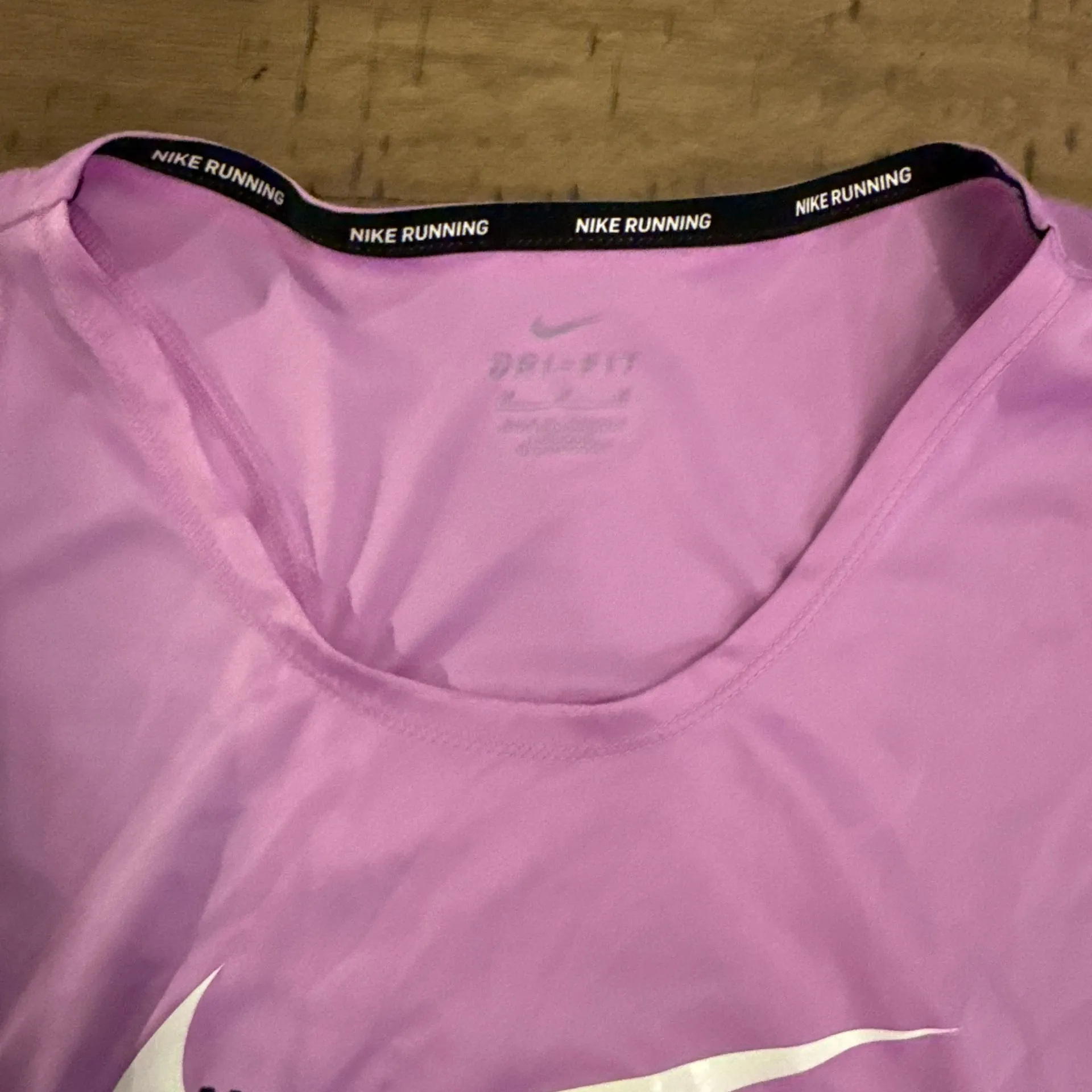 Nike Women's Dri-FIT Swoosh Run Tank Top in Lilac Purple - Image 2