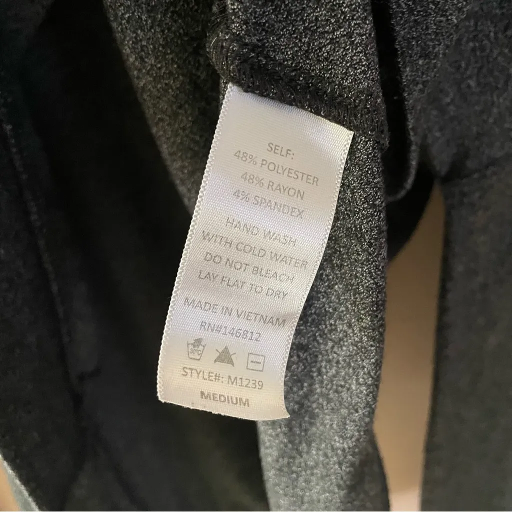 Caution to the Wind Dark Gray Flared Sleeve Boxy Fit Hoodie Size M EUC - Image 5