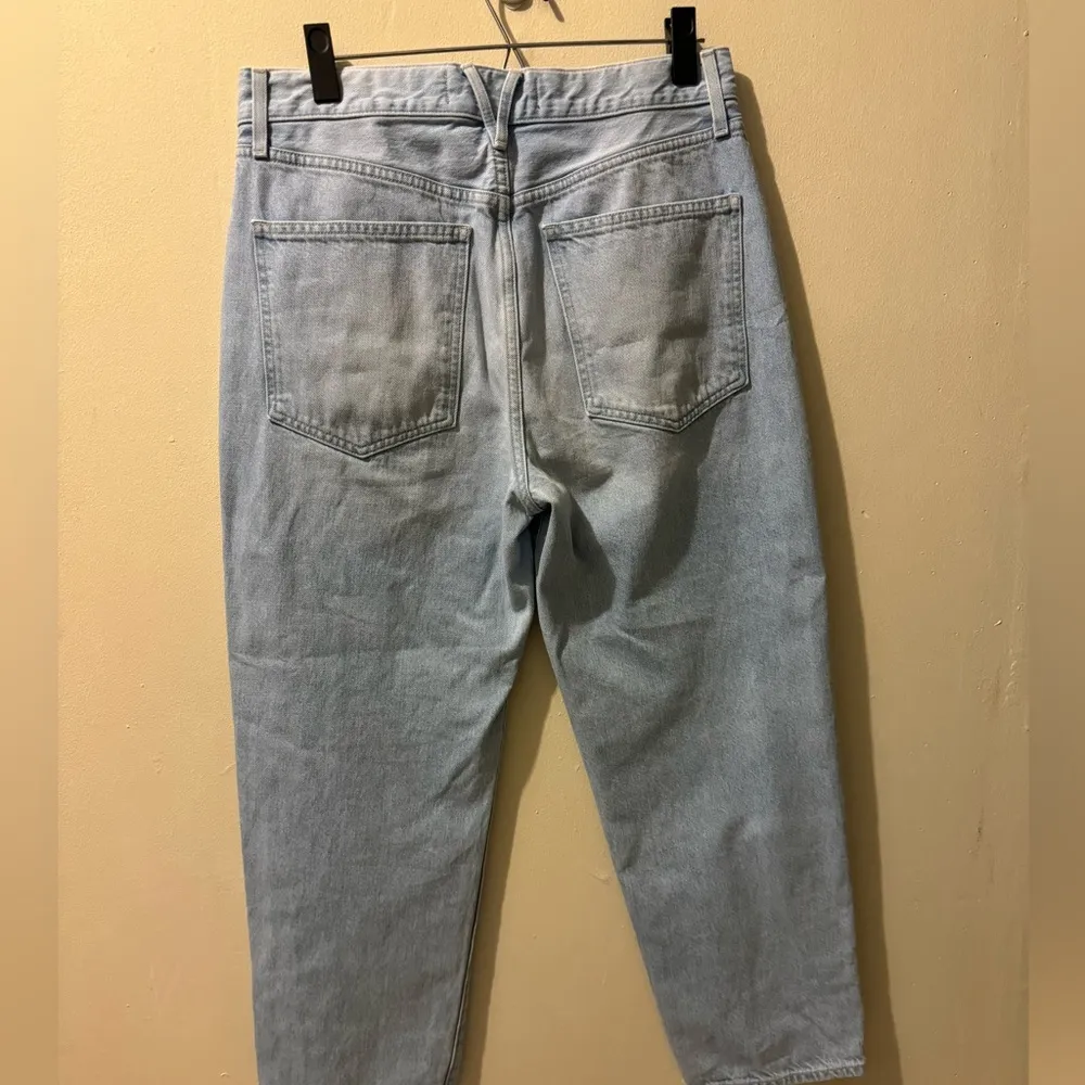 Veronica Beard Blake Crop classic High-Rise Straight Jeans in Aire Wash Size 30 - Image 3