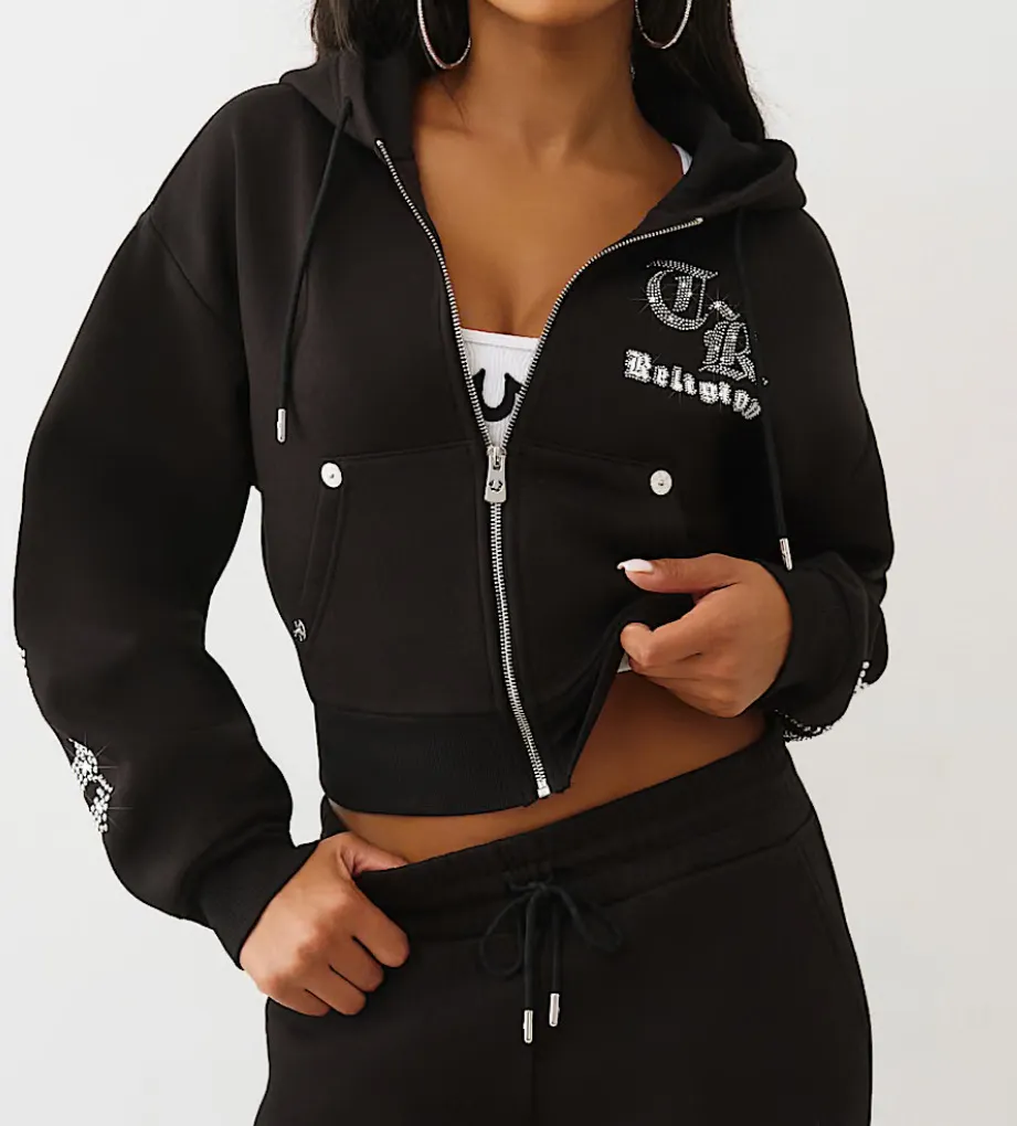 True Religion Crystal Logo Hoodie - Image 3