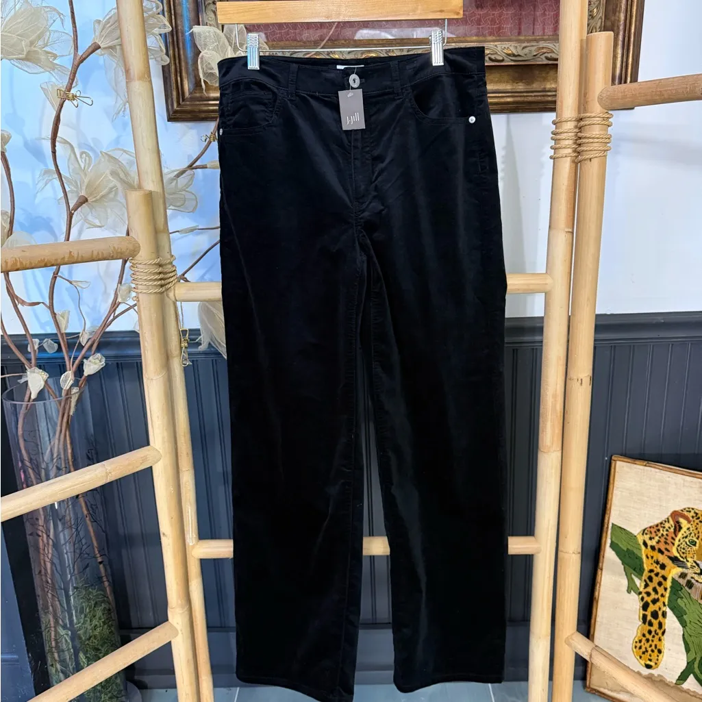 NWT J Jill Black Stretch Corduroy Straight Leg Pants Size 10 💛🍄 - Image 3