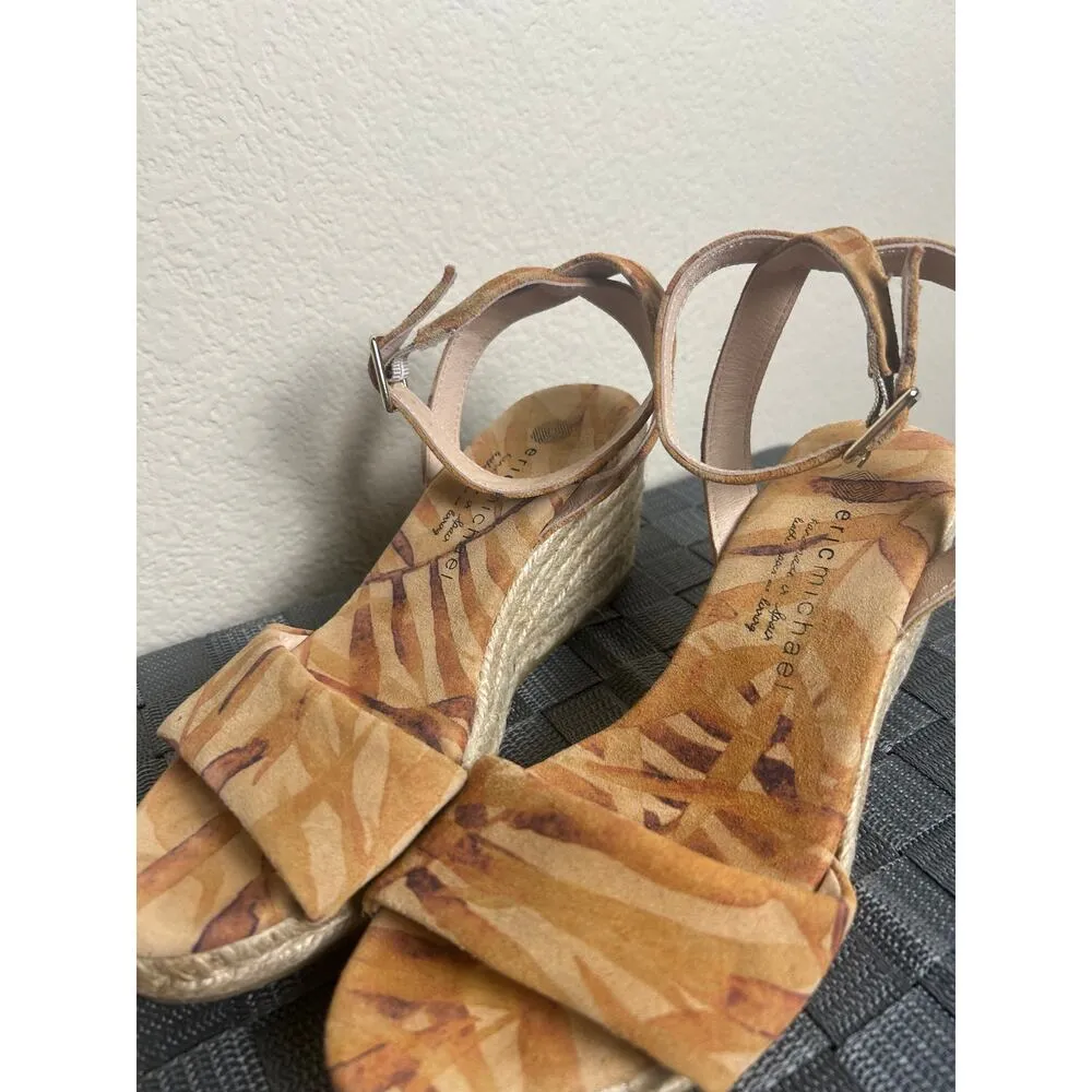 NEW Eric Michael Leather Sandals Women's Size 6 Strappy Heels Handmade in Spain - Image 4