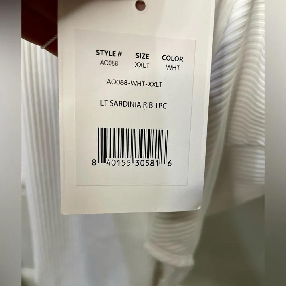 NWT - $128 ANDIE Swim - ‘Sardinia’ Ribbed One Piece - White | XXLT Tall - Image 14