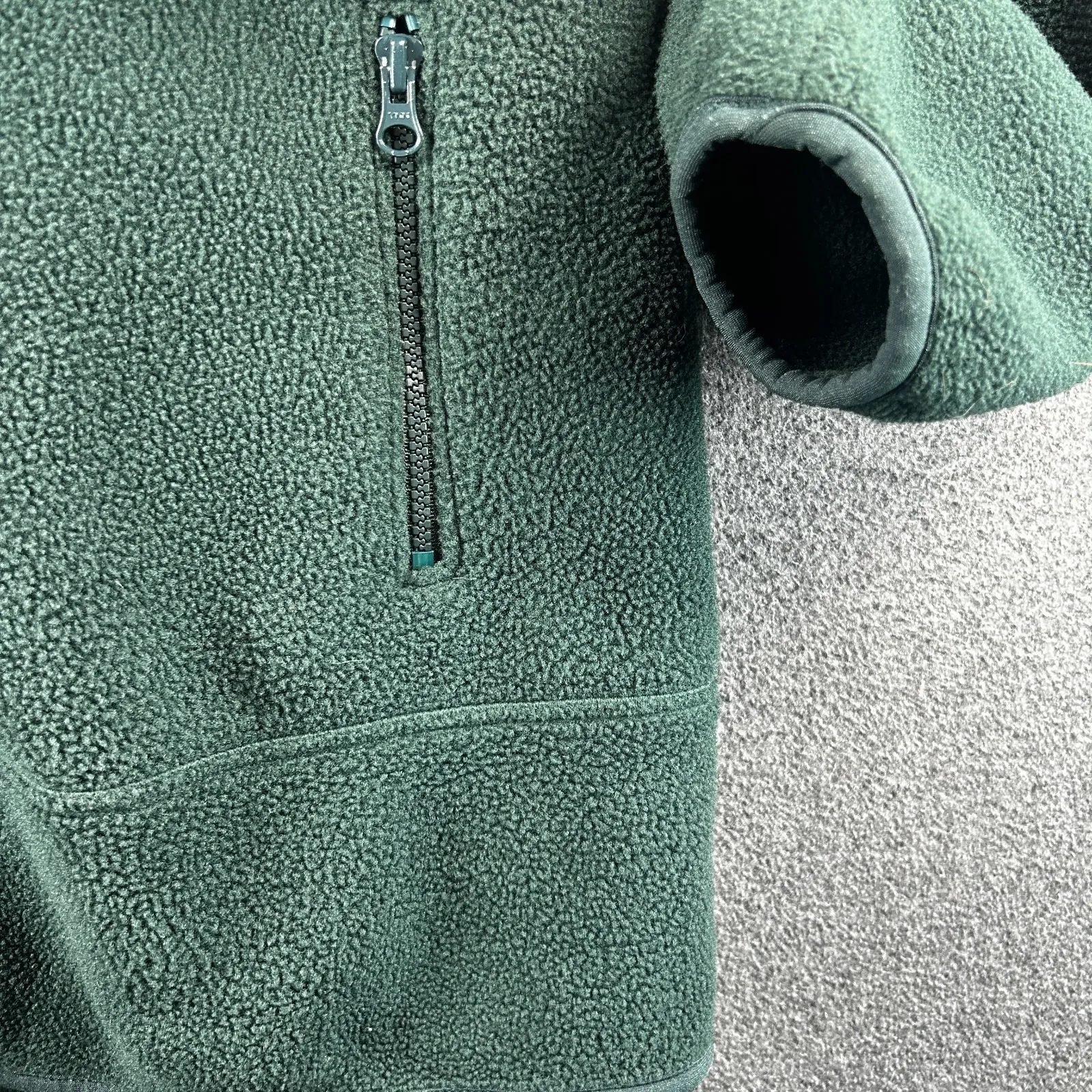 Land's End Forrest Green PolarTec Fleece Zipper Jacket Womens Plus Size 1X 16-18 - Image 8