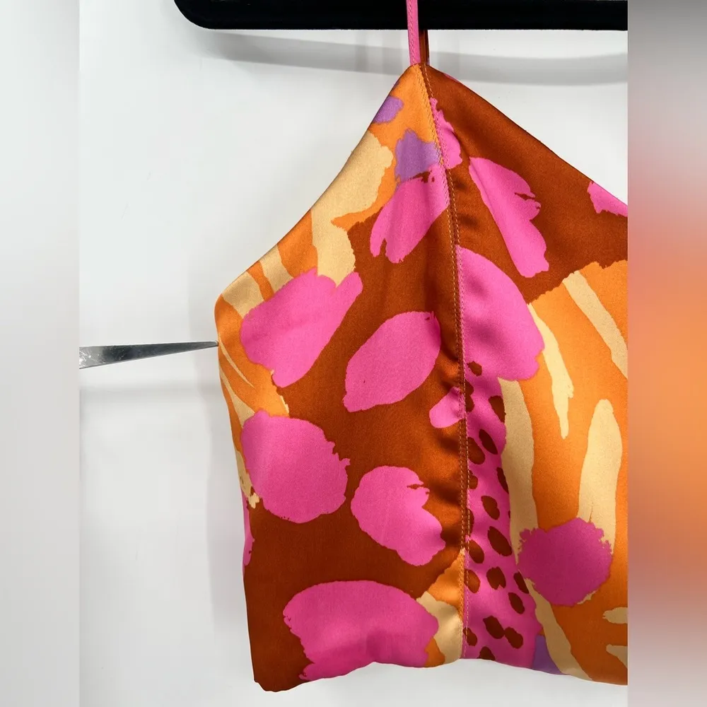 Christian Lacroix Crop Top Colorful Animal Print Art Ruched Back Y2K Size Large - Image 12