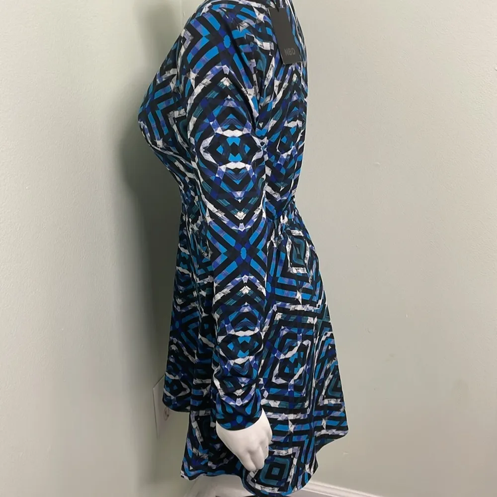 NBD x Revolve Mirage Dress Turquoise Geo size small NEW - Image 9