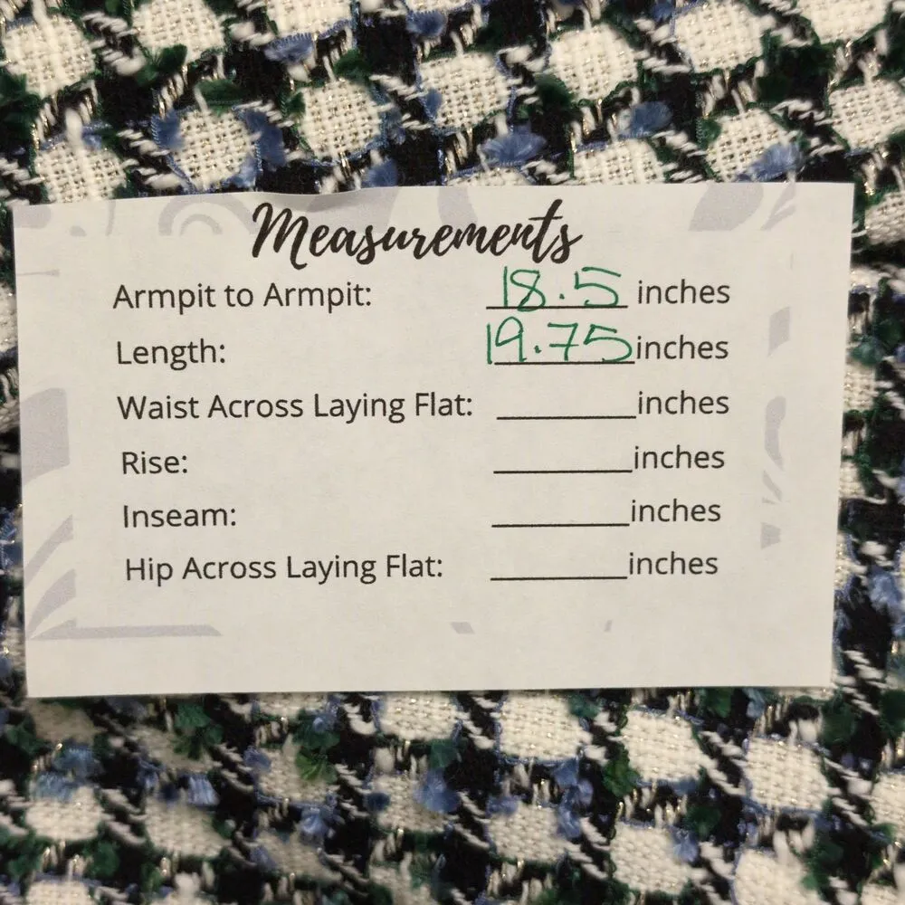 NWT Veronica Beard Diego Dickey Jacket Blue/Pinegrove Multi Professional Size 4 - Image 12