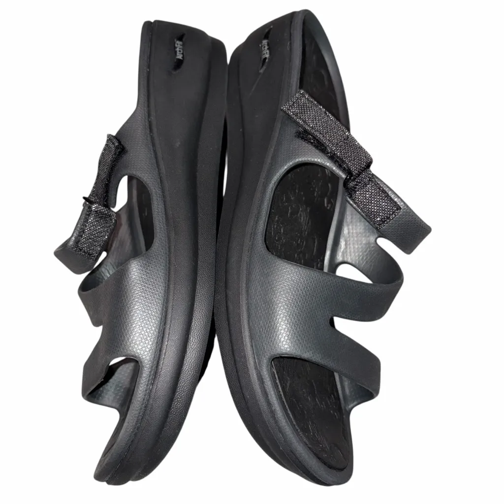 NEW Skechers Foamies Black Arch Fit Ascend Sweet Pea Slide Sandals Shoes size 10 - Image 4