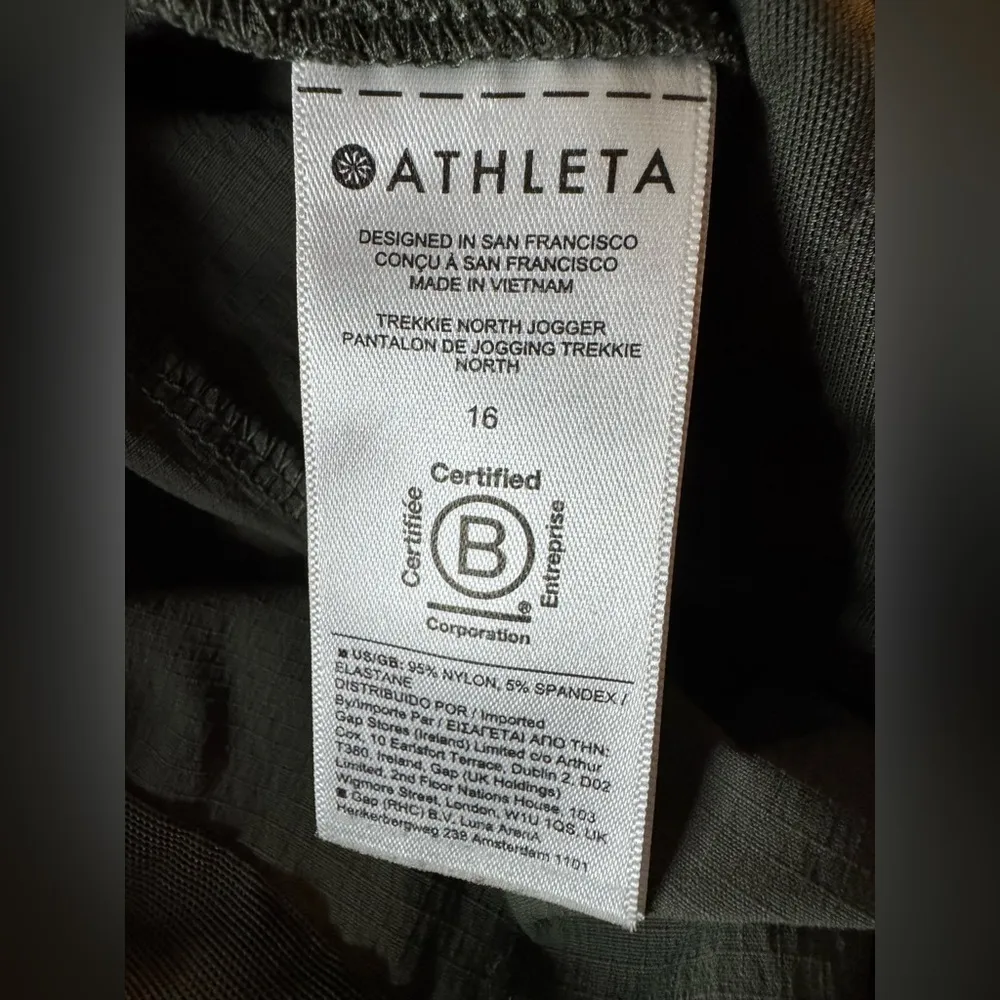 Athleta Trekkie North Jogger Size 16 Green - Image 10