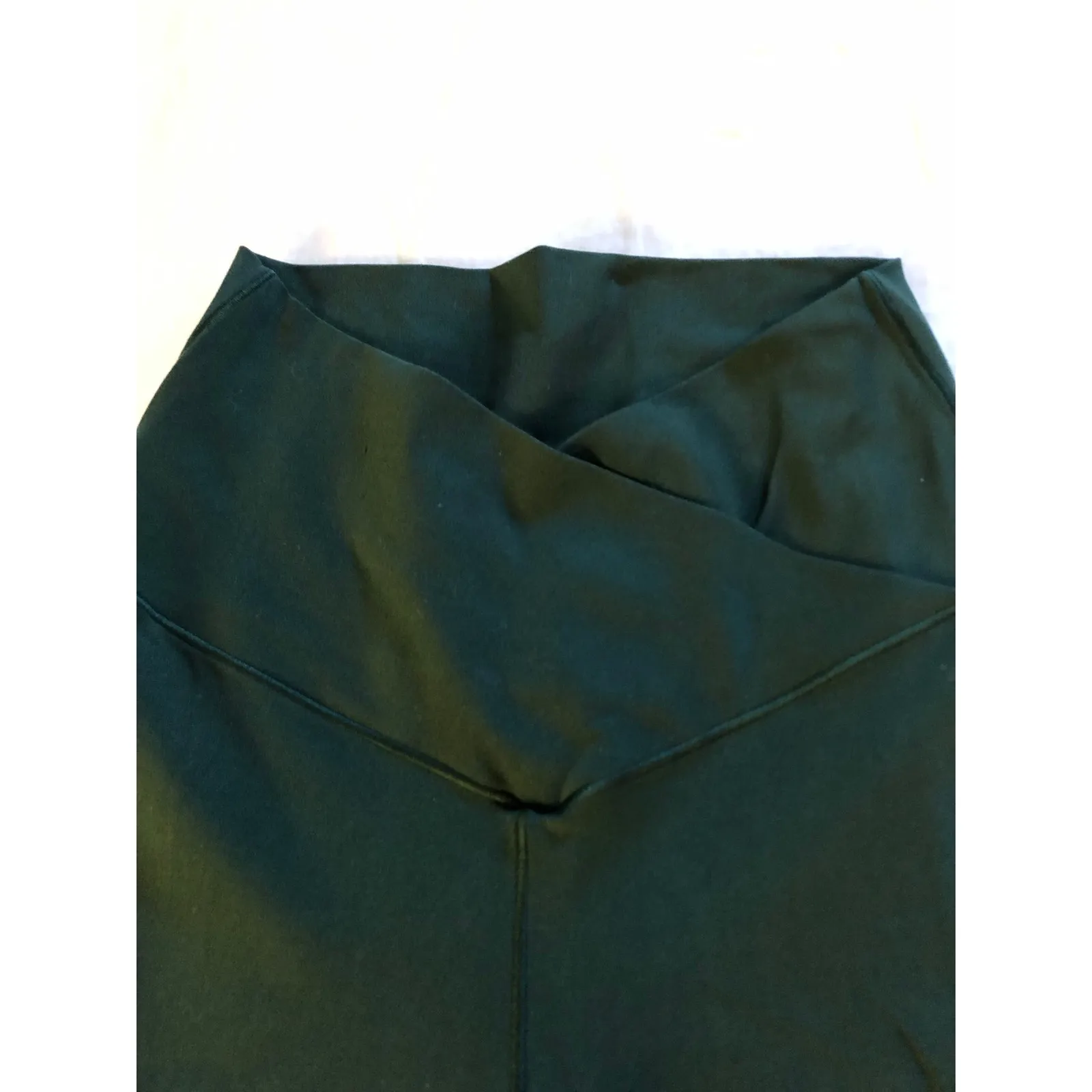 Aerie Offline crossover waist dark green flare leggings Size Small - Image 3