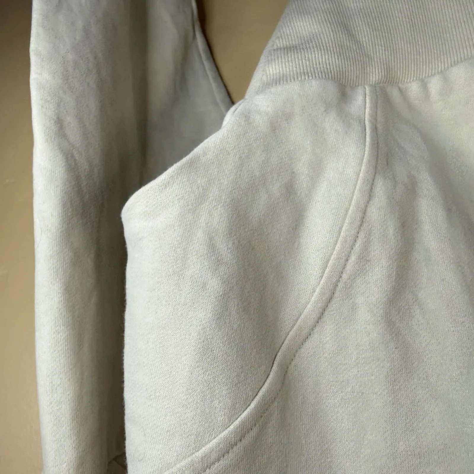 MESHki Blake Stone Cropped Zip Up Hoodie Flattering Sweatshirt Size Small - Image 7