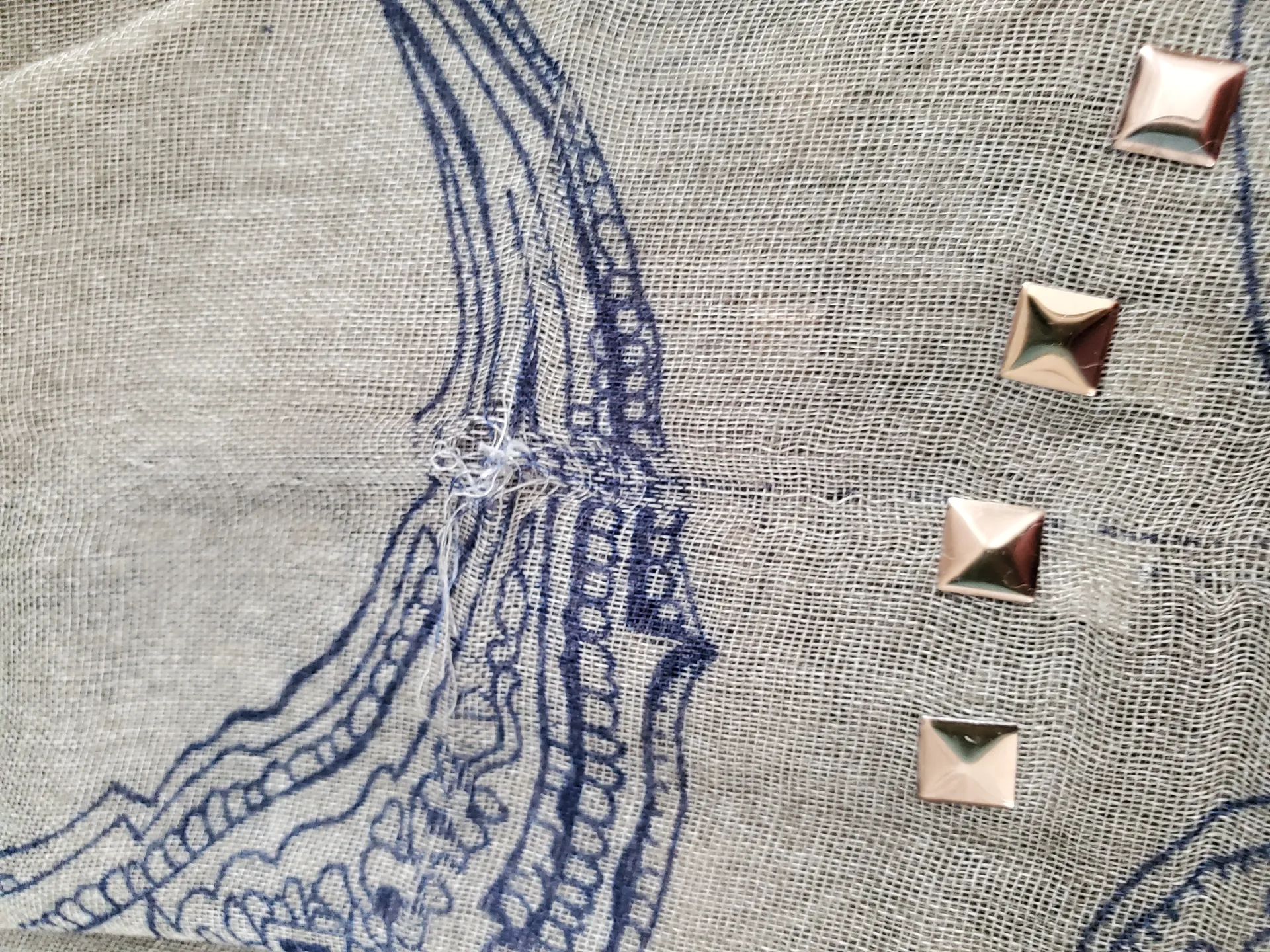 Women's Green, Navy, and Gold Sequence Fashion Scarf Multiple Size One Size - Image 7