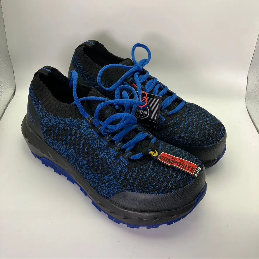 Rocky Day One Safety Workknit LX Women's Composite Shoe‎ Size 6M New Black Blue - Image 2