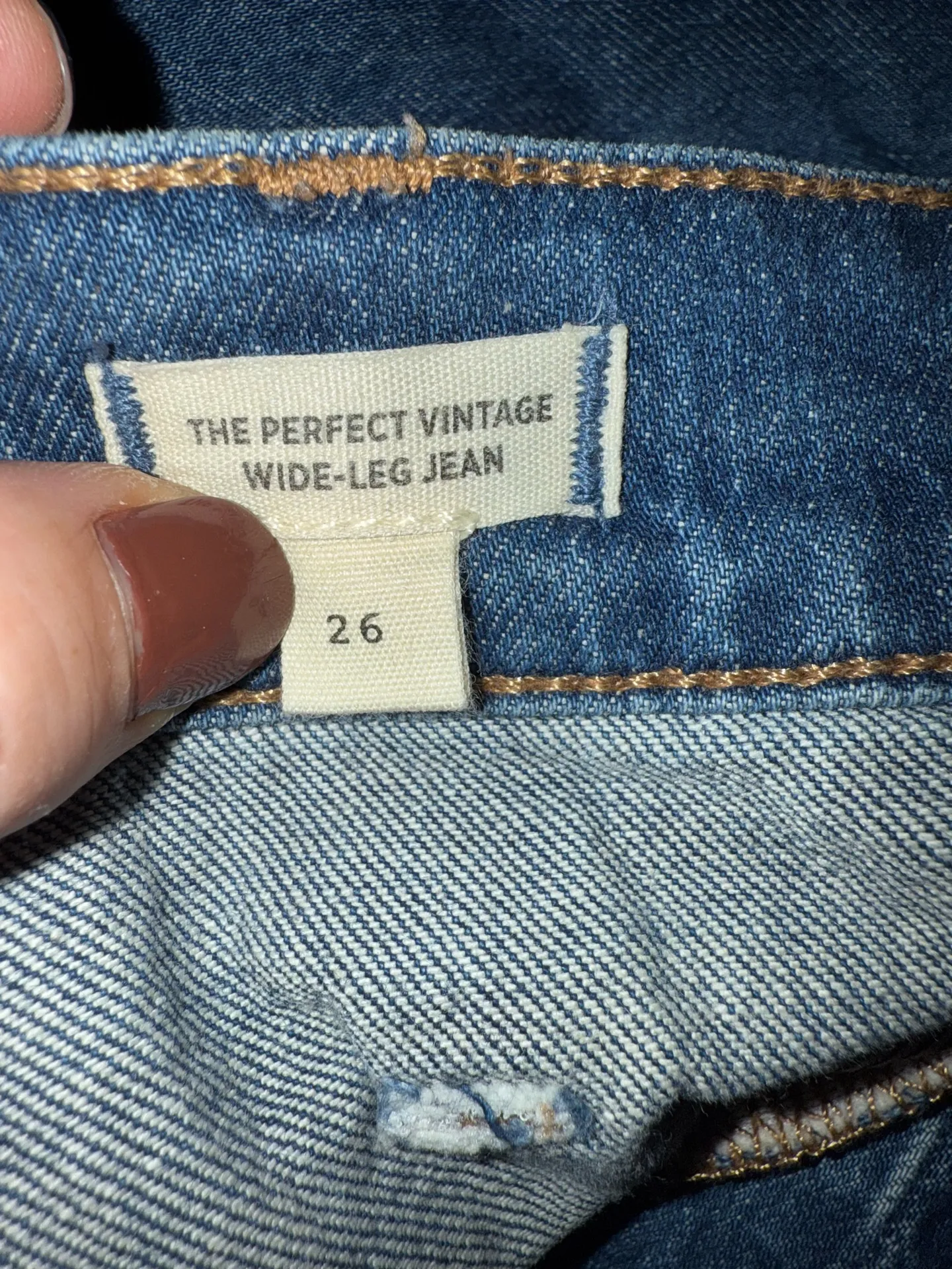 Madewell Perfect Vintage Wide Leg Patch Pocket Jeans  - Image 6