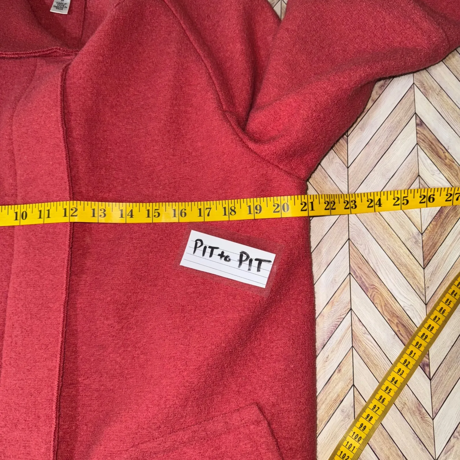 Vtg Talbots Red Boiled Wool Coat Women's M Full Zip Snap Button Front Rust Red - Image 10