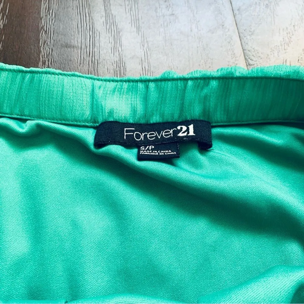 Forever 21 Bright Green Dressy Y2K Summertime Strapless Crop Tube Top Blouse | S - Image 6