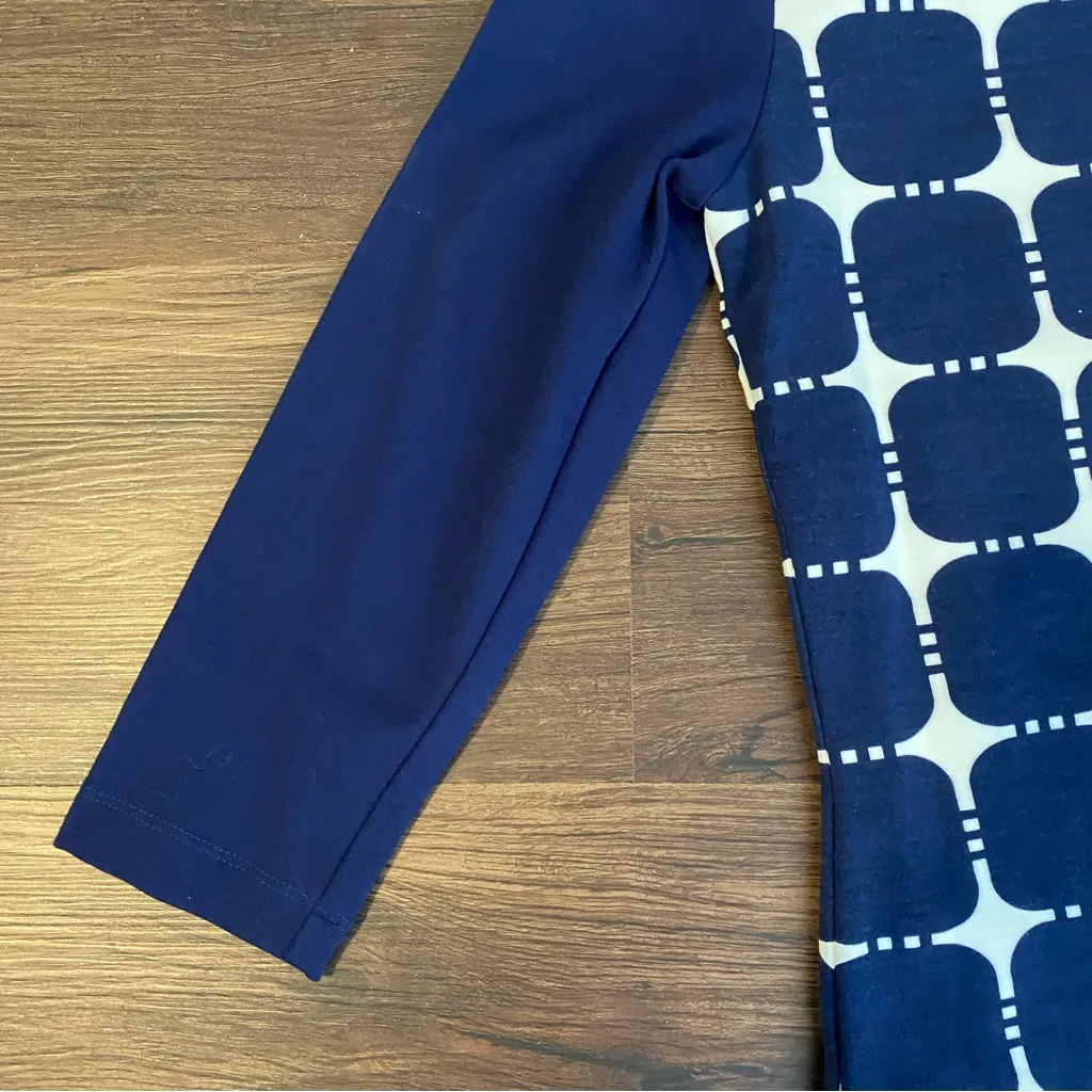 Elizabeth McKay Italian Ponte Geometric Mini Dress 4 - Image 5