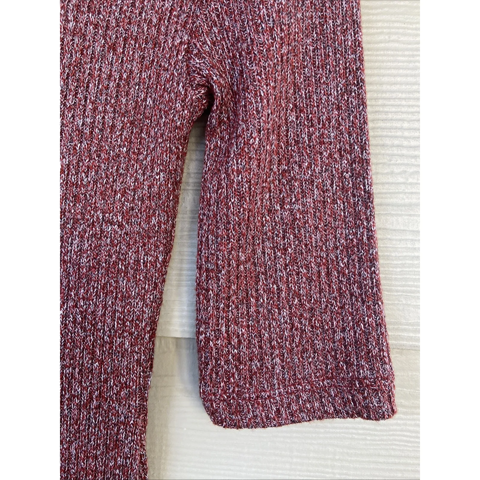 Topshop Brick Red Ribbed Knit Turtleneck Bodycon Sweater Dress Women 4‎ NEW NWT - Image 4