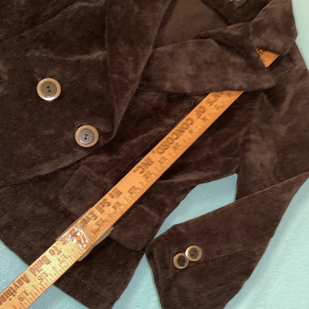 ASHLEY By 26 International velvet black double breasted blazer jacket coat SZ S - Image 10