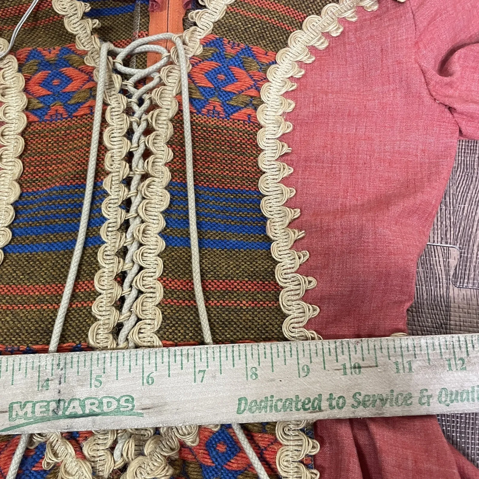 Vintage Gunne Sax Black Label 1960's Corset Tapestry Renfair Renaissance Dress 5 - Image 7