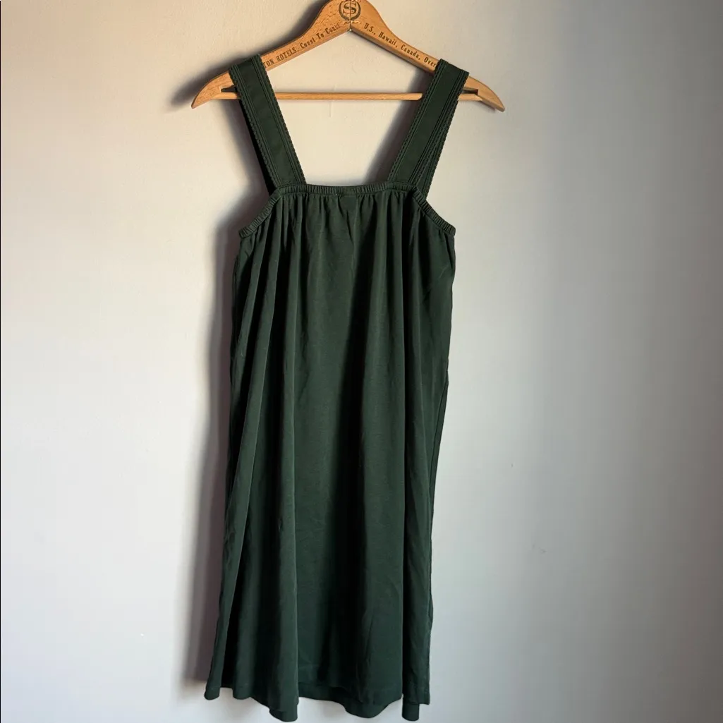 Lake Pima cotton pajama dress Small Green - Image 3