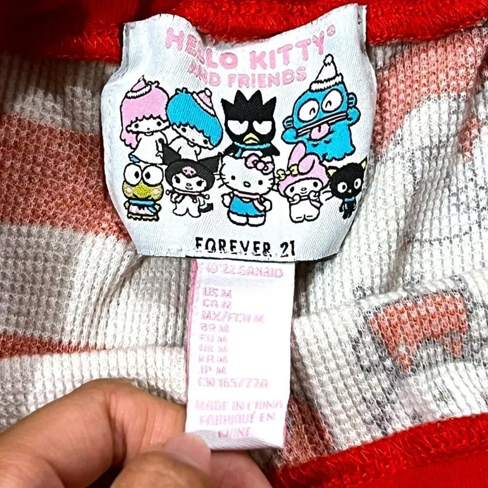 ★ Hello Kitty & Friends x Forever 21 Holiday Thermal Striped Pajama Pants ★ - Image 6