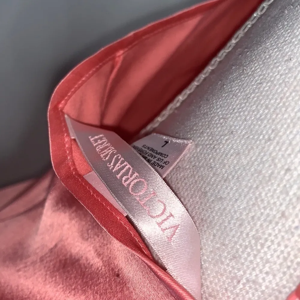 Victoria’s Secret Princess Peach Satin & Lace Slip - Image 4