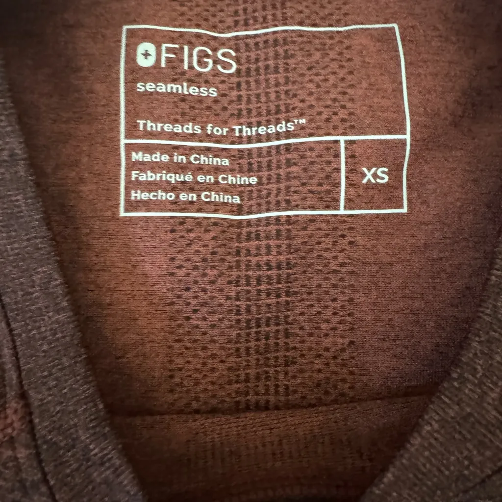 figs salta seamless longsleeve underscrub XS - Image 2