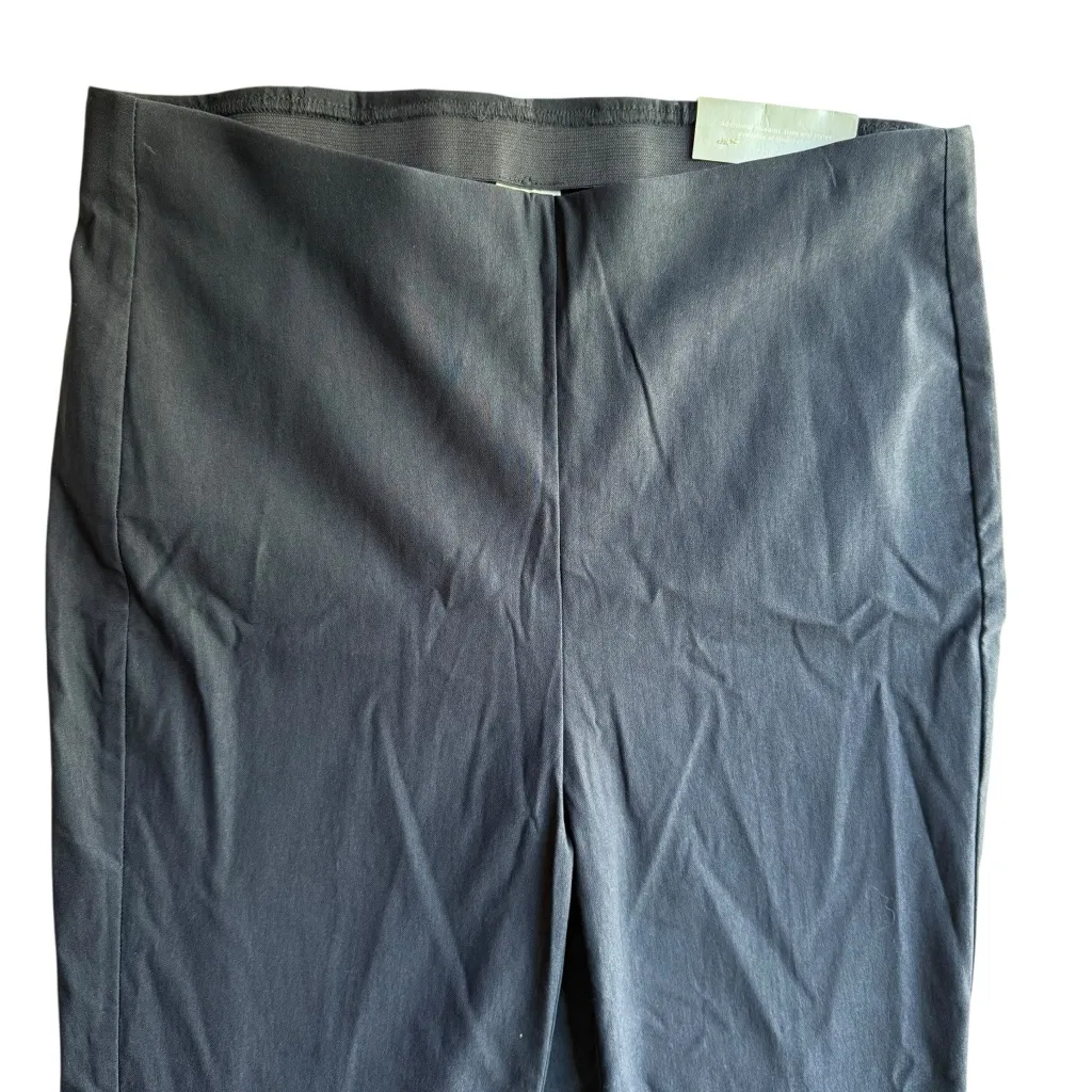 Chicos So Slimming Brigitte Straight Leg Ankle Cropped Pant Navy Blue Size 10 - Image 3