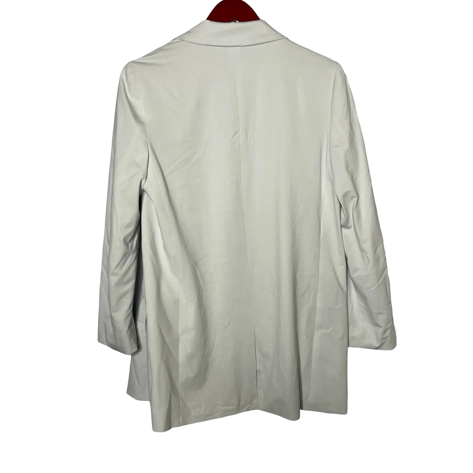 All Saints Aleida Lightweight tri open blazer in light green sz 6 - Image 4