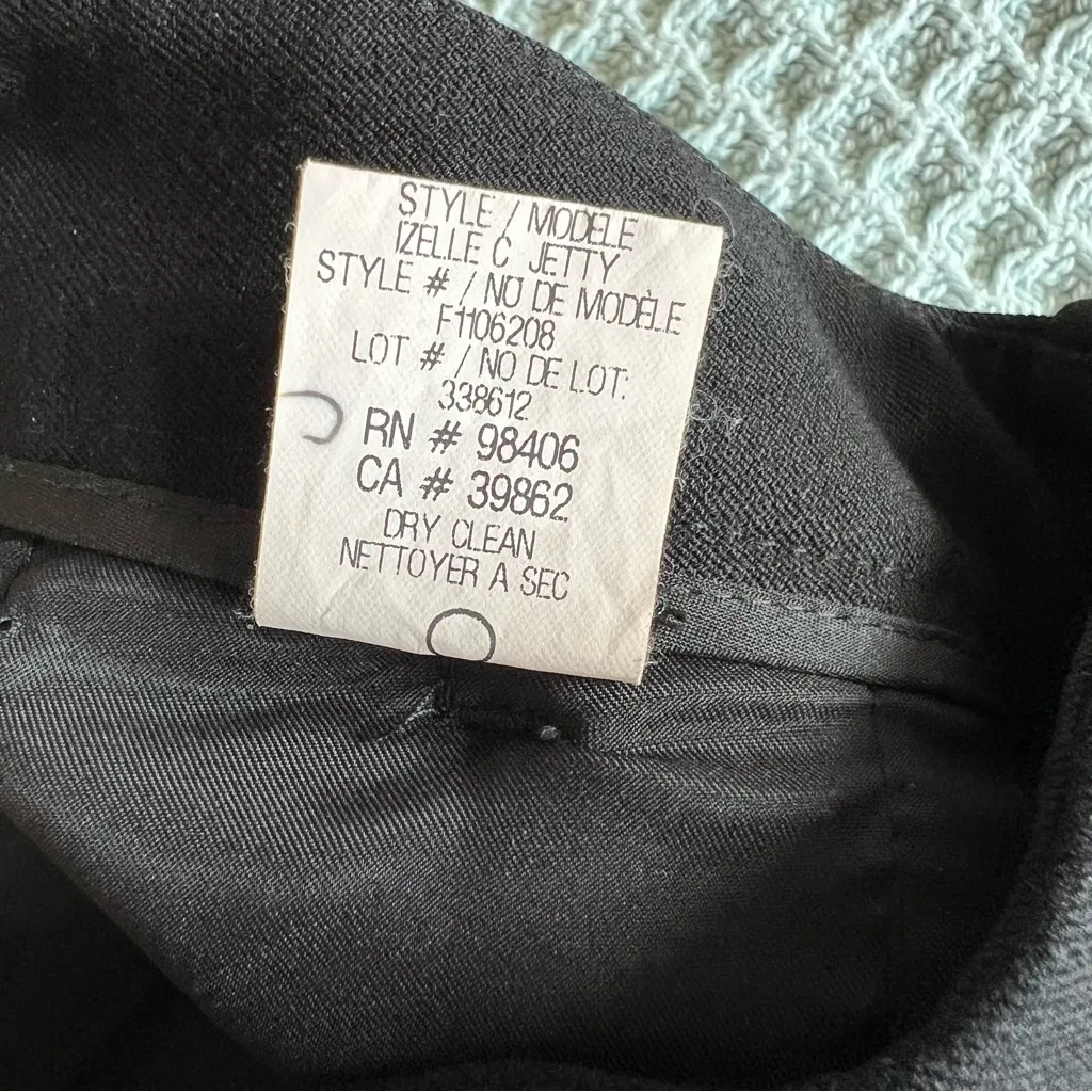 Theory Izelle C Jetty Black Dress Pants Womens 4 Work Career Dressy Office - Image 5