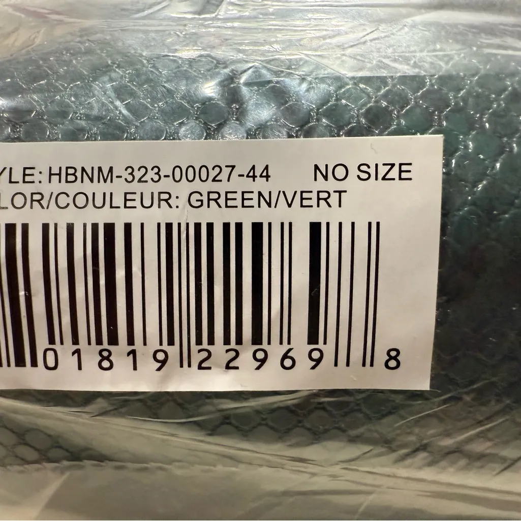 Nicole Miller  Green Python Print Bag - Image 6