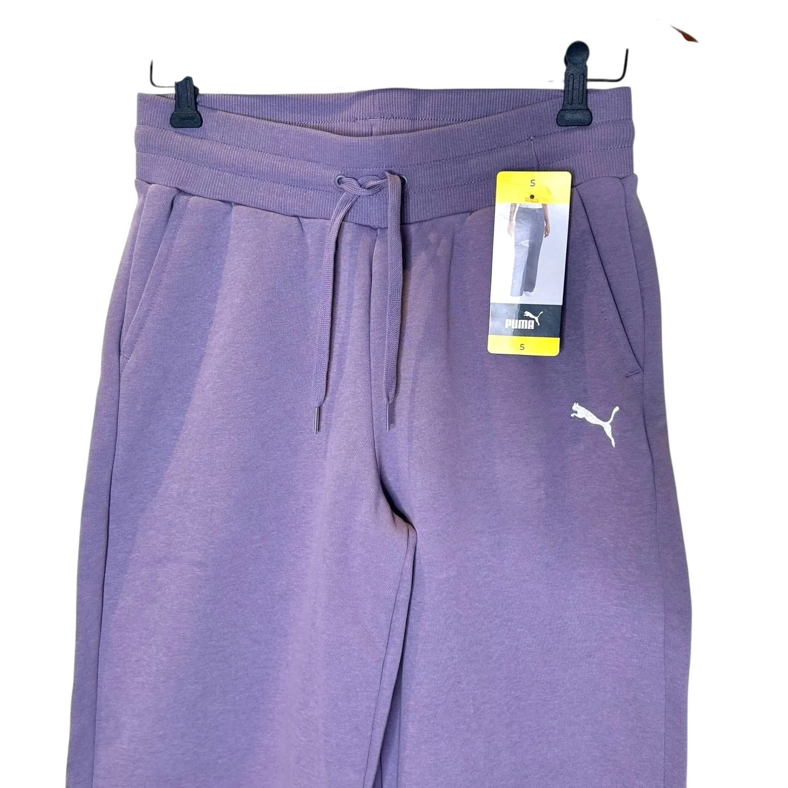 Puma Ladies Fleece Straight Leg Pant Purple Size S NWT - Image 8