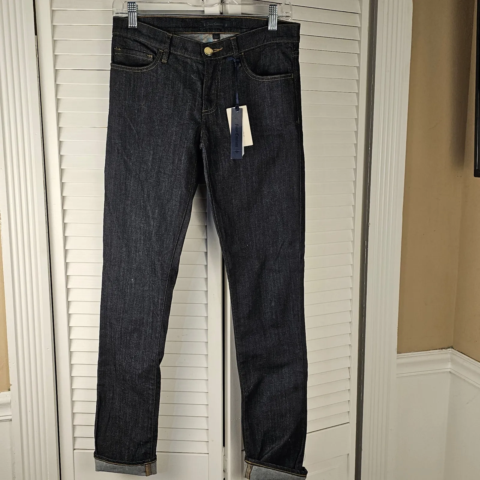 NWT Juicy‎ Couture Womens Dark Rinse Skinny Jeans 27 - Image 2