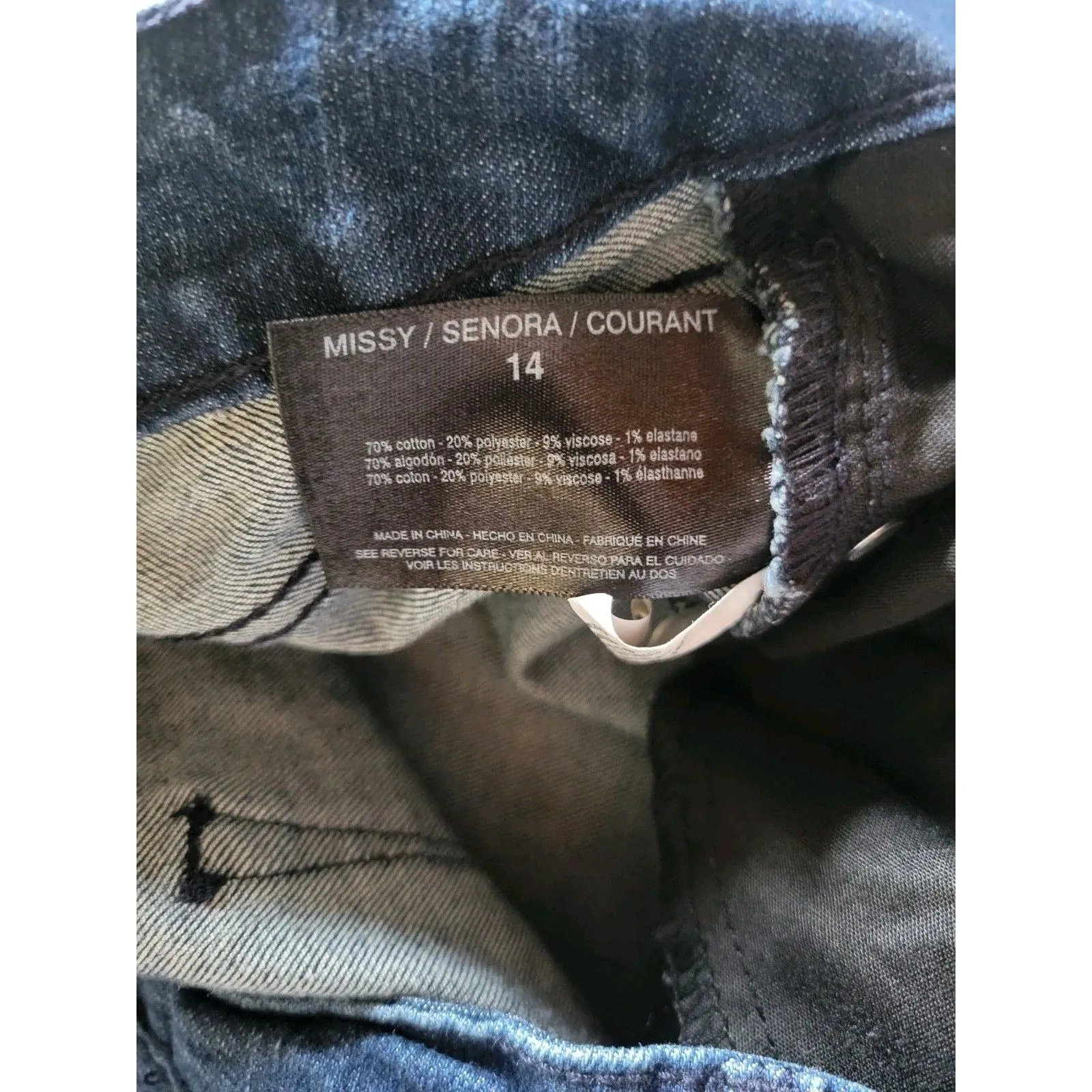 Nine West Jeans Gramercy Skinny Ankle Womens Mid Rise Stretch Blue Jeans Size 14 - Image 9