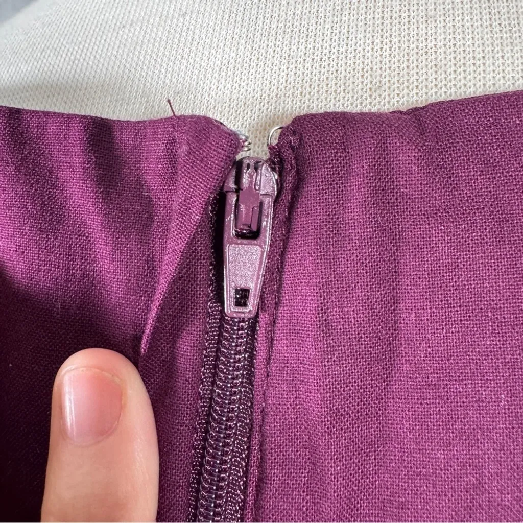 ModCloth To Thrill a Mockingbird Purple Fit and Flare Mini Cotton Dress Size M - Image 6