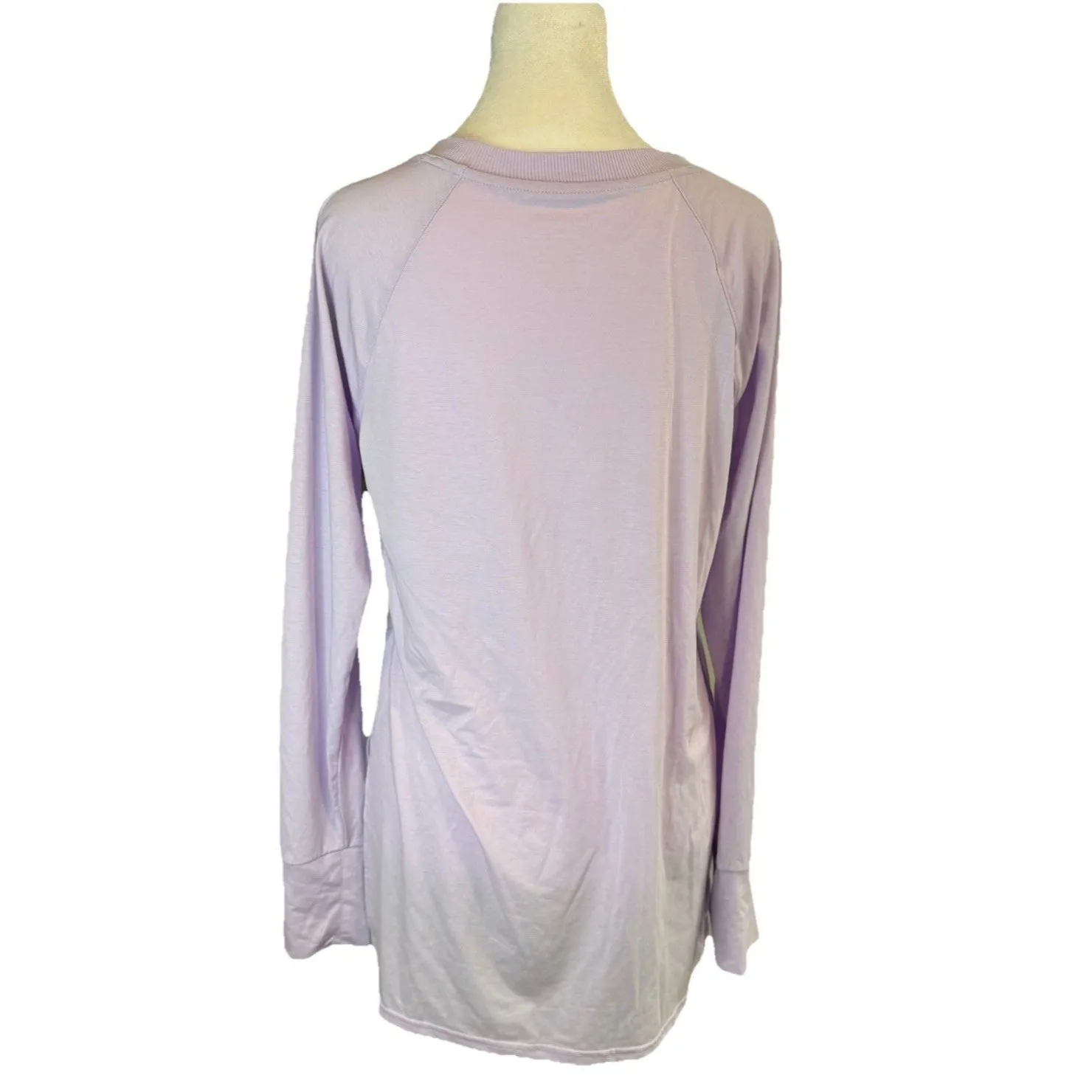 Tek Gear Tunic Size S Lavander Active Long Sleeve Women’s Top Crewneck NWT - Image 4