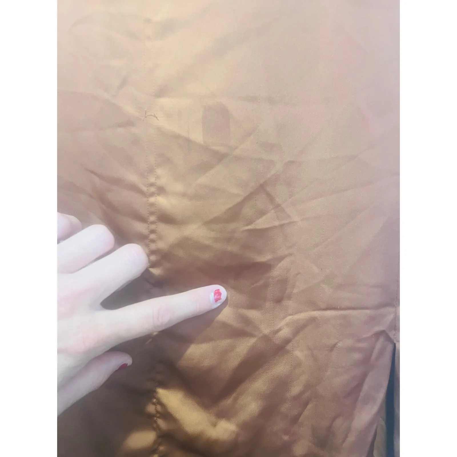 CLUB MONACO Women's Brown Satin Side Slit Trycia A-Line Maxi Skirt size 4 - Image 10