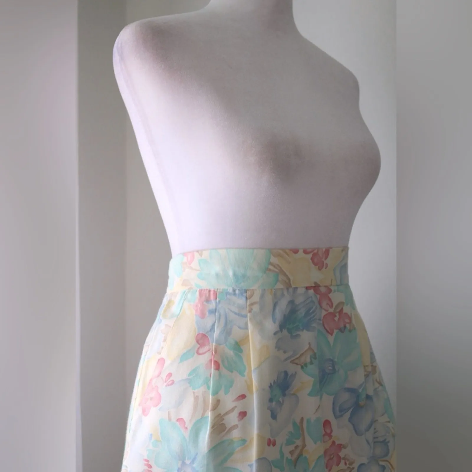 Vintage ‘70s Sears Skirts That Fit Pastel Floral Print A - Image 5