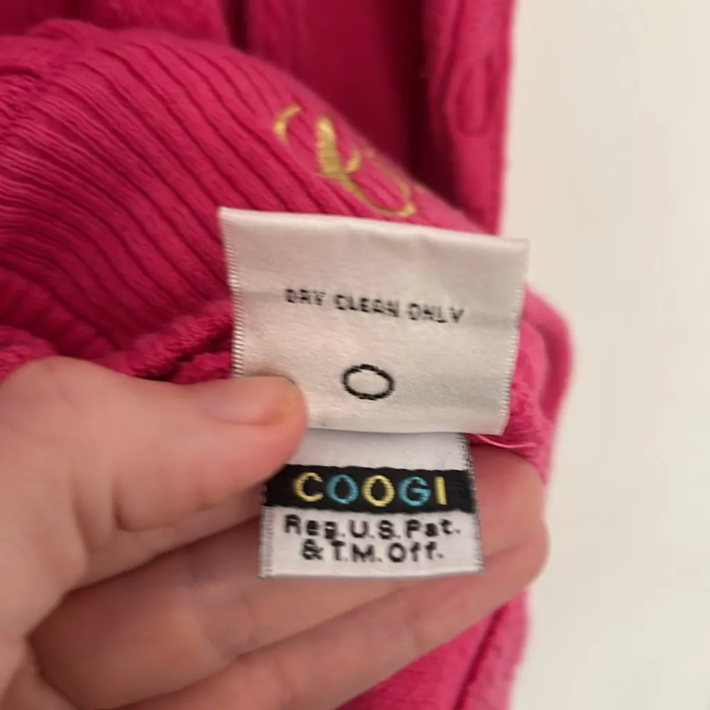 Coogi  Sweater women’s  L‎ Pink Cardigan V Neck Grandpa Button Front Vintage 90s - Image 7