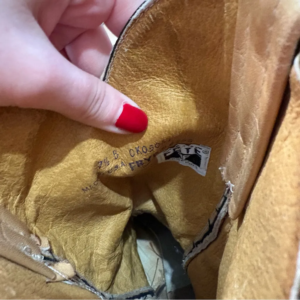 Womens Well Worn Frye Boots - Image 5