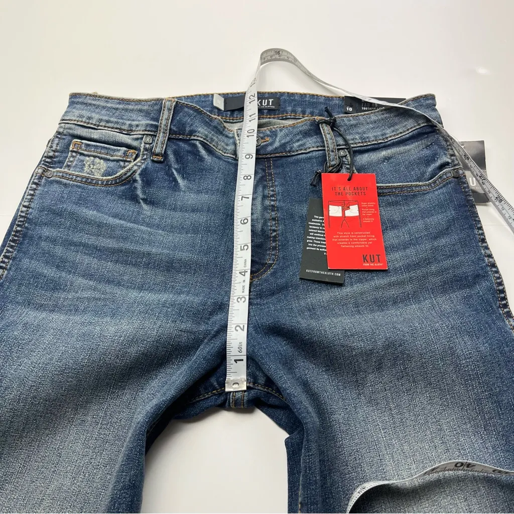 Kut From the Kloth Mia Fab Ab Toothpick Skinny Jean Women Size 10 Blue Denim NEW - Image 11