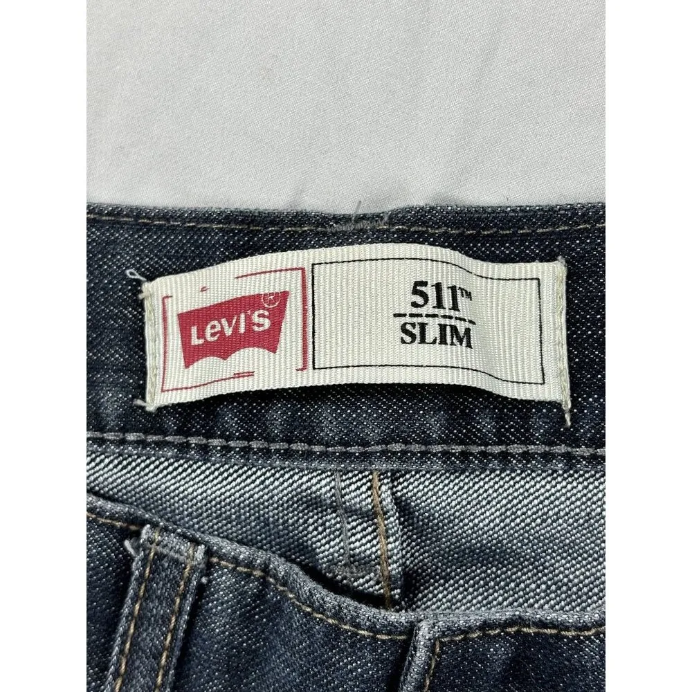 Levi's 511 Slim Fit Jeans Womens 14 Regular Blue Dark Wash EUC - Image 3