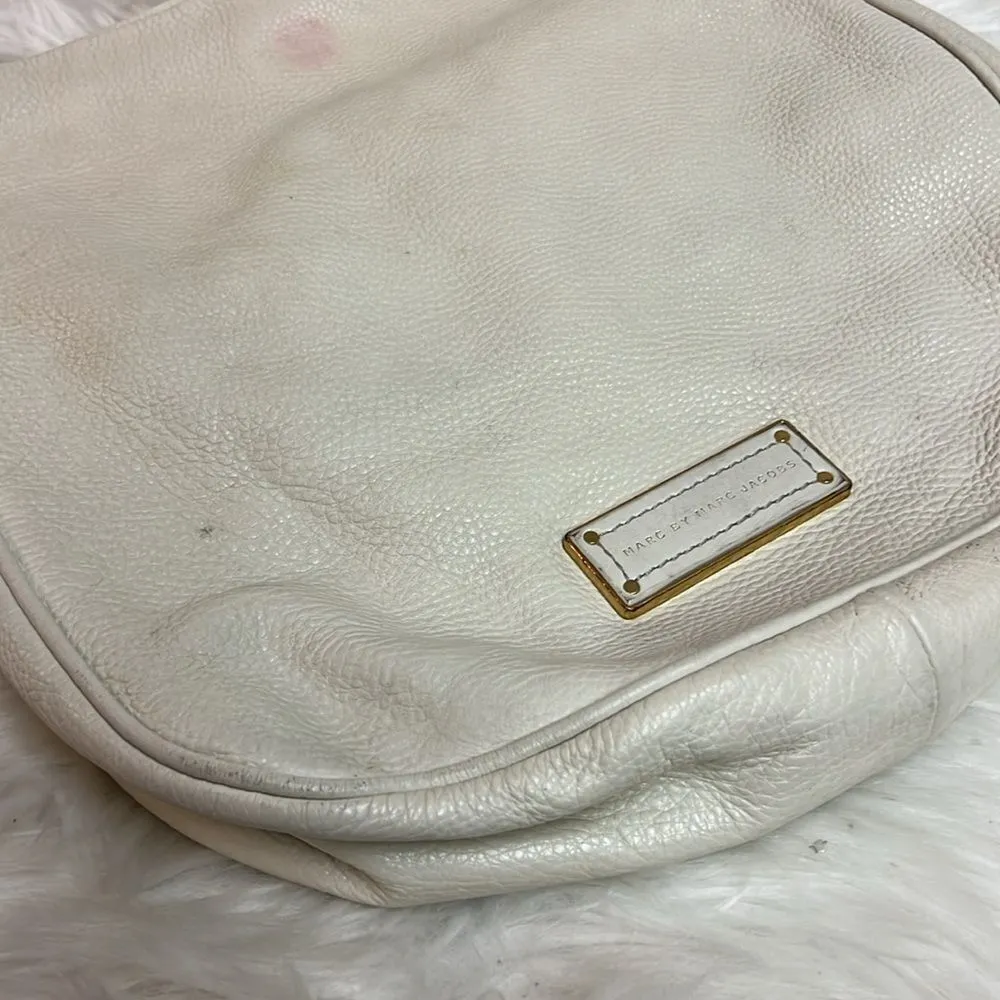 Marc Jacobs Too‎ Hot to Handle Cream Leather Bag B95 - Image 3