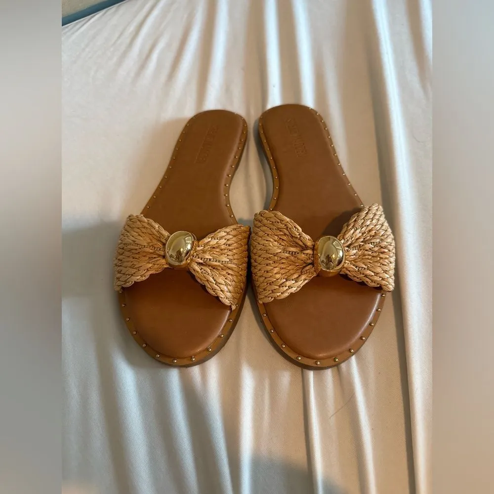 ALMOST NEW Steve Madden DIPSY NATURAL RAFFIA - Image 3