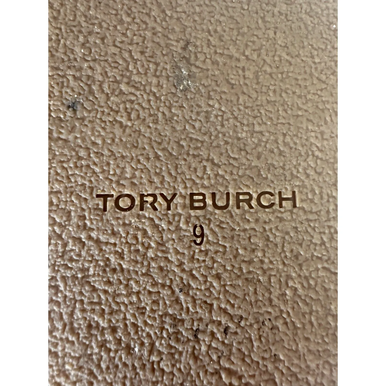 Tory Burch Miller Cloud Leather Thong Sandals Gold Size 9 - Image 7